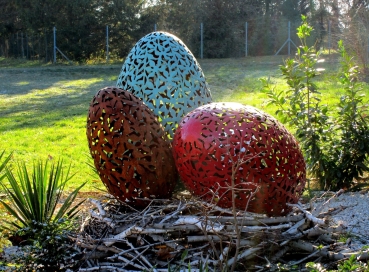 Gartenskulptur Eiernest